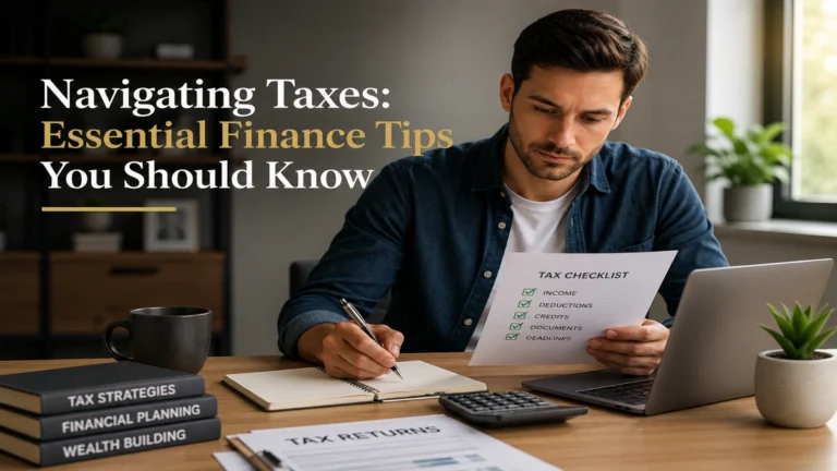 Navigating Taxes: Essential Finance Tips You Should Know