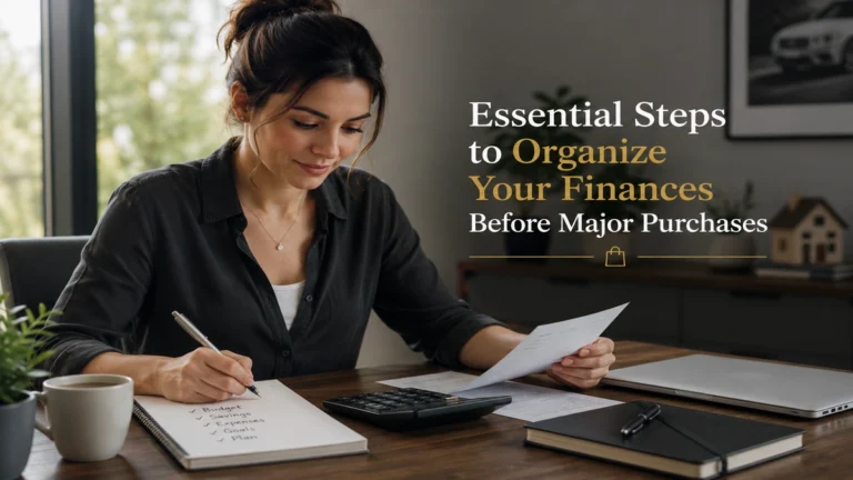 Essential Steps to Organize Your Finances Before Major Purchases