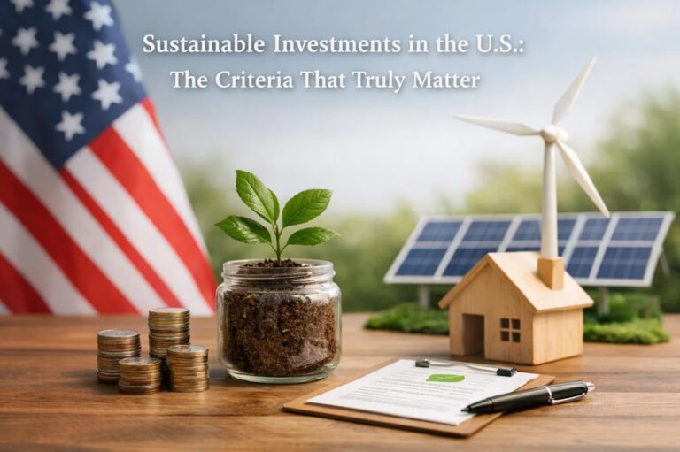 Sustainable Investments in the U.S.: The Criteria That Truly Matter